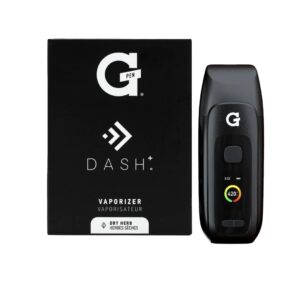 Vaporizador portátil G Pen Dash+ color negro – vista frontal.
