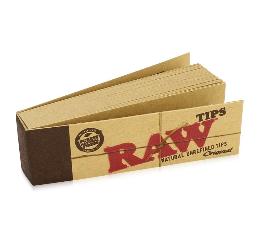 RAW Tips libreta por 50 filtros naturales sin blanquear para armar