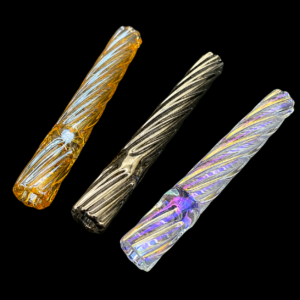 Pipa one hitter de vidrio trenzada