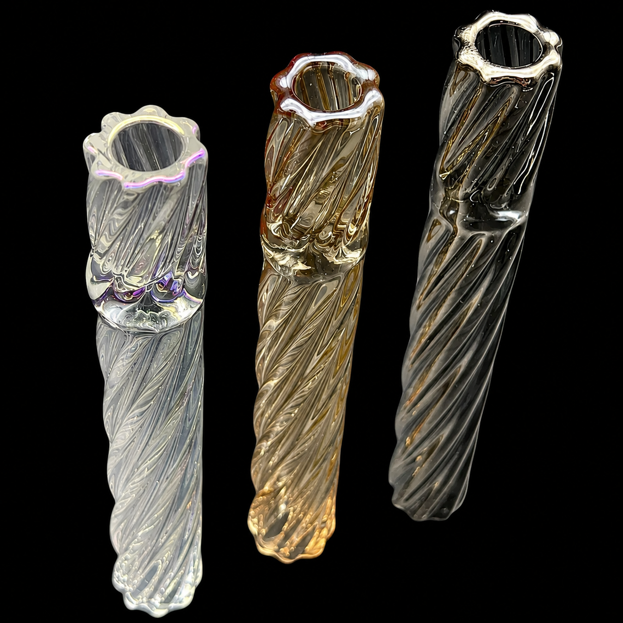 Pipa one hitter de vidrio trenzada – vista 2