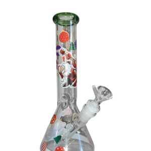 Bong de vidrio alto con diseño resistente y elegante