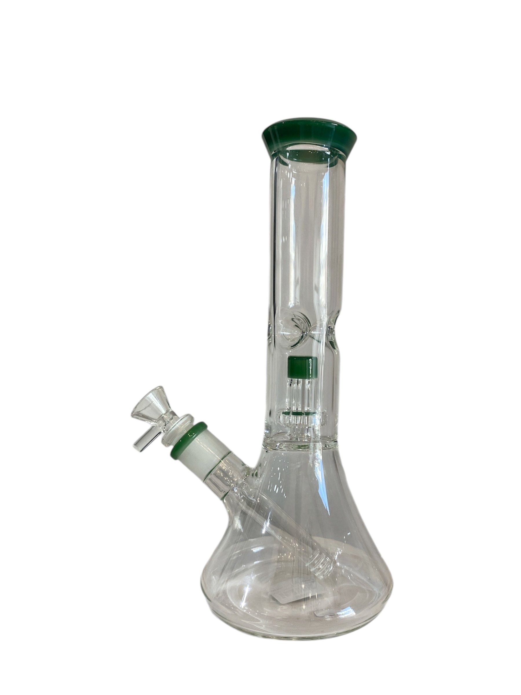 Bong de vidrio con diseño minimalista