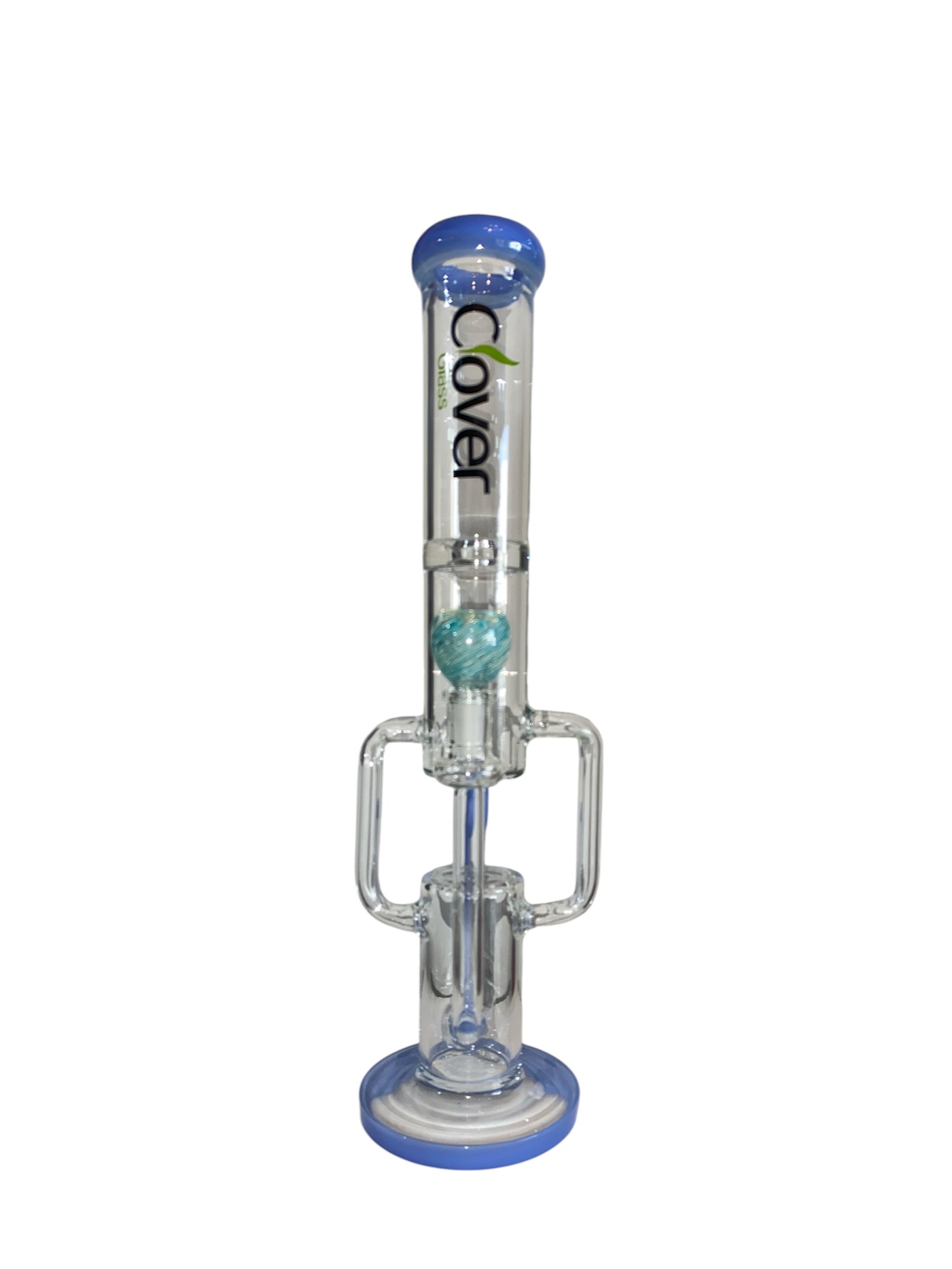 Bong de vidrio Clover 16 pulgadas, filtración eficiente y diseño resistente