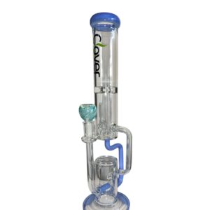 Bong Clover 16 pulgadas de vidrio resistente, filtración suave y diseño premium