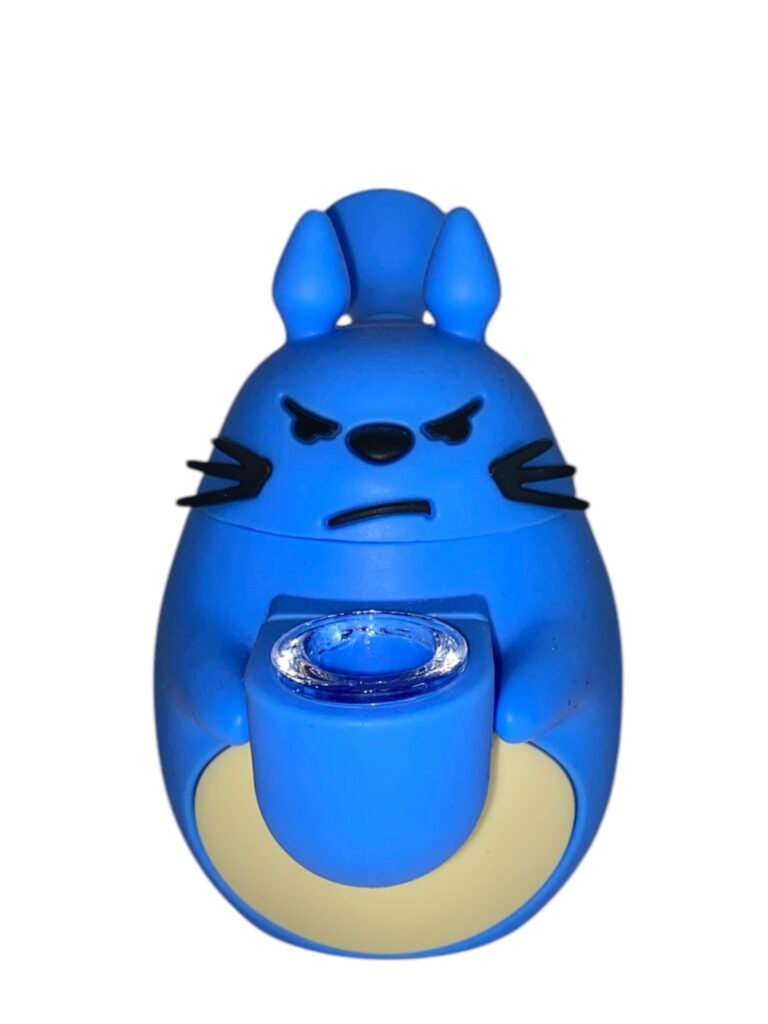 Pipa de agua de silicona de 5 pulgadas con diseño de personaje del bosque
