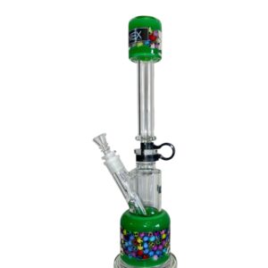 Bong artesanal de vidrio.