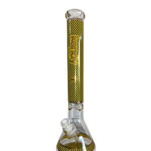 Bong Kandy 14” de vidrio grueso con diseño colorido.