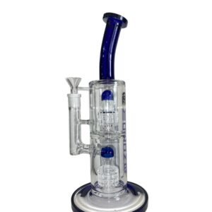 Bong Mozone de vidrio de 12 pulgadas con diseño elegante y resistente.
