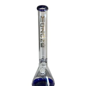Bong Mozone de 18 pulgadas en vidrio de alta calidad, ideal para fumadas suaves y filtradas.