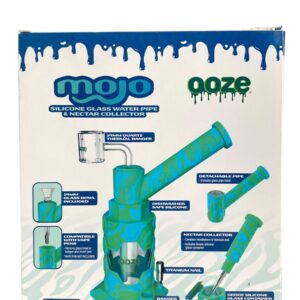 Bong Ooze de silicona, diseño portátil, flexible y filtración suave del humo