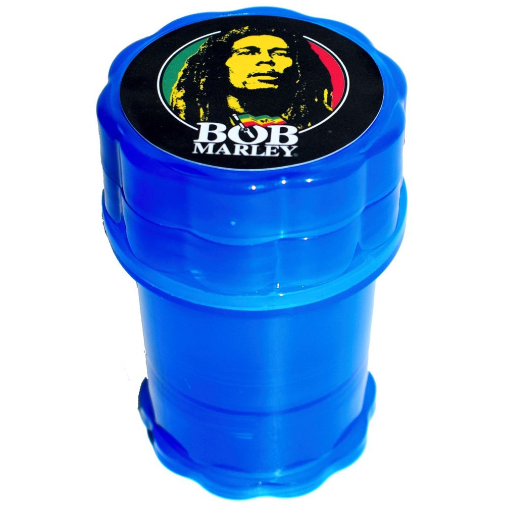 Grinder Tainer grande azul con tapa ilustrada