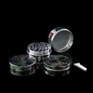 Grinder metálico 4 piezas diseño hojas 50 mm
