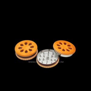 Grinder metálico en forma de galleta