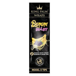 Wraps King Palm sabor Banana Blast x2 con filtros Model X
