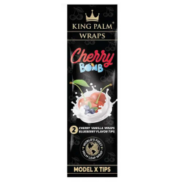 Wraps King Palm sabor Cherry Bomb x2 con filtros Model X