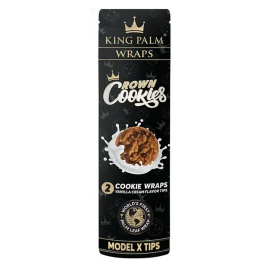 Wraps King Palm sabor Crown Cookies x2 con filtros Model X