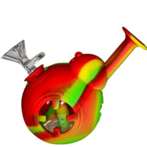 Bong de silicona portátil con diseño ergonómico