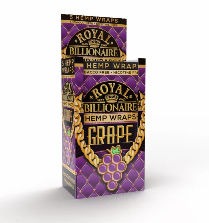 Caja exhibidora de wraps Royal Billionaire Grape