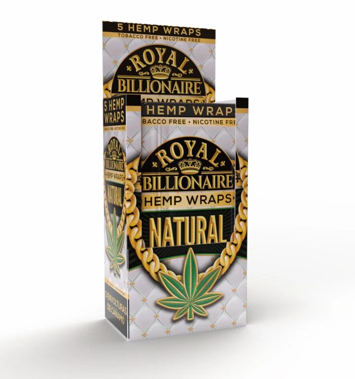 Caja exhibidora de wraps Royal Billionaire Natural
